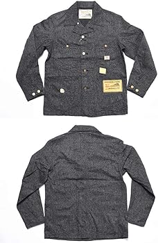 Amazon | [シュガーケーン] ジャケット 9oz. ブラックコバート